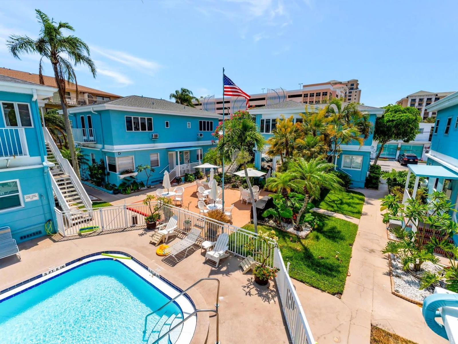 The Boho Waterview W Balcony Bbq & Heated Pool Apartment Clearwater Beach